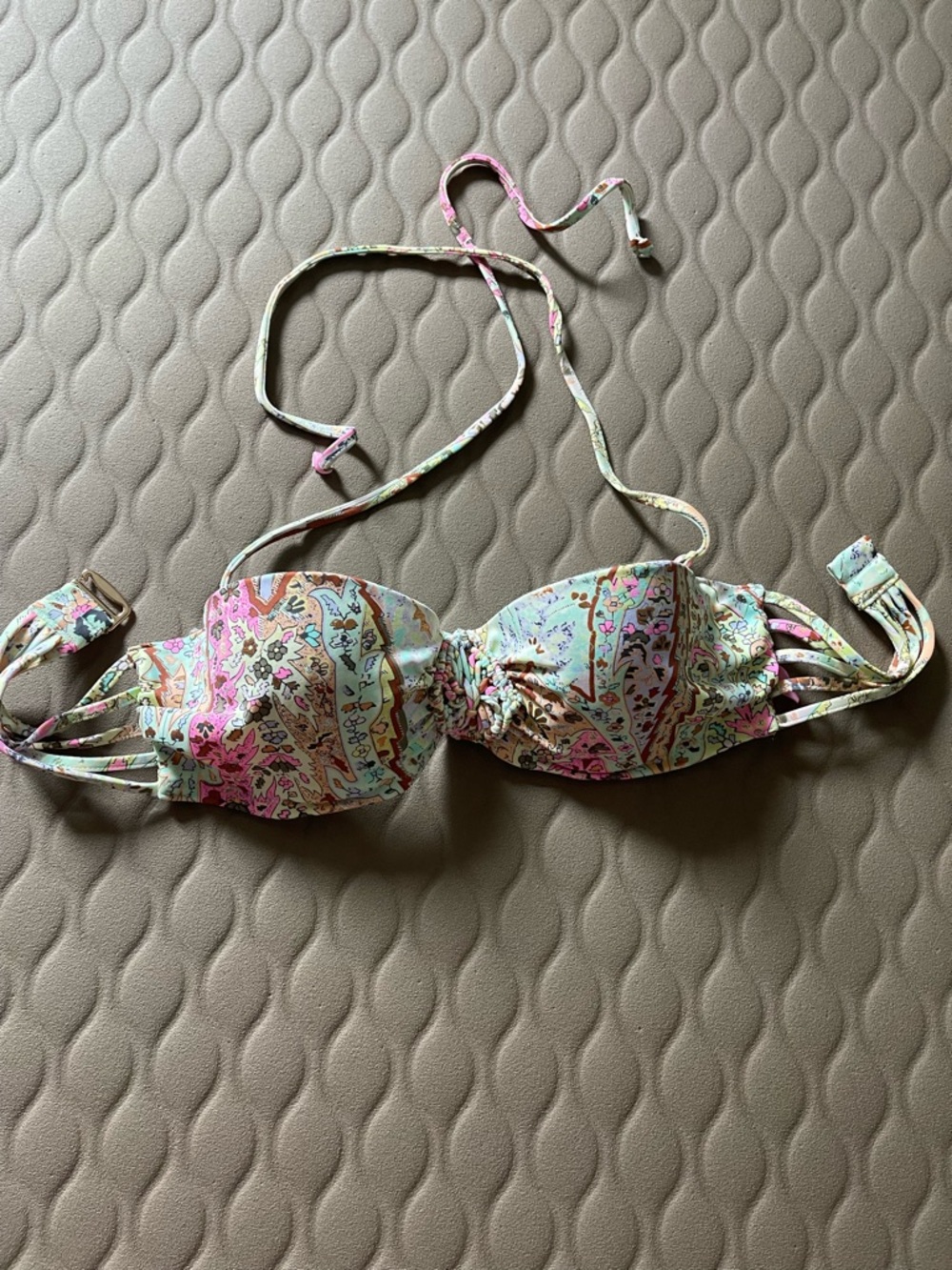 Victoria Secret Bandeau Bikini Top in Pastel Floral